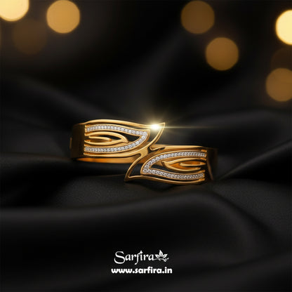 Leaf Design Overlap Kada Bracelet