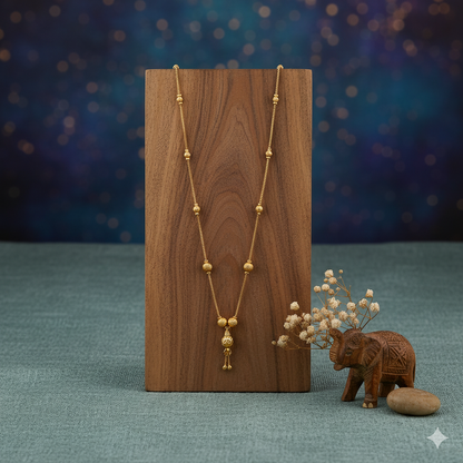 Minimalist Gold Beaded Mangalsutra