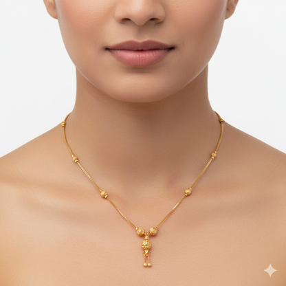Minimalist Gold Beaded Mangalsutra