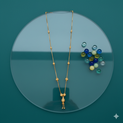Minimalist Gold Beaded Mangalsutra