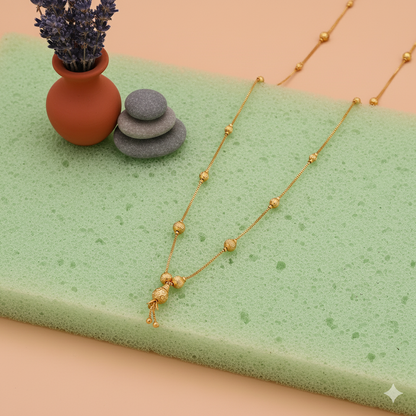 Minimalist Gold Beaded Mangalsutra